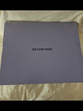 Balenciaga Logo Storage Empty Box With Tissue Paper Presentation Box